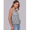imageANRABESS Women Tank Tops Summer V Neck Sleeveless Casual Loose Fit Cute Cami Basic T Shirts Solid Tees 2025 Trendy OutfitsGrey