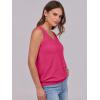 imageANRABESS Women Tank Tops Summer V Neck Sleeveless Casual Loose Fit Cute Cami Basic T Shirts Solid Tees 2025 Trendy OutfitsHot Pink