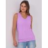 imageANRABESS Women Tank Tops Summer V Neck Sleeveless Casual Loose Fit Cute Cami Basic T Shirts Solid Tees 2025 Trendy OutfitsLilac