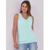 imageANRABESS Women Tank Tops Summer V Neck Sleeveless Casual Loose Fit Cute Cami Basic T Shirts Solid Tees 2025 Trendy OutfitsMint Green