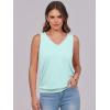 imageANRABESS Women Tank Tops Summer V Neck Sleeveless Casual Loose Fit Cute Cami Basic T Shirts Solid Tees 2025 Trendy OutfitsMint Green