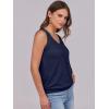 imageANRABESS Women Tank Tops Summer V Neck Sleeveless Casual Loose Fit Cute Cami Basic T Shirts Solid Tees 2025 Trendy OutfitsNavy Blue