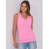 imageANRABESS Women Tank Tops Summer V Neck Sleeveless Casual Loose Fit Cute Cami Basic T Shirts Solid Tees 2025 Trendy OutfitsPink