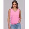imageANRABESS Women Tank Tops Summer V Neck Sleeveless Casual Loose Fit Cute Cami Basic T Shirts Solid Tees 2025 Trendy OutfitsPink