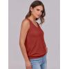imageANRABESS Women Tank Tops Summer V Neck Sleeveless Casual Loose Fit Cute Cami Basic T Shirts Solid Tees 2025 Trendy OutfitsRed