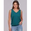 imageANRABESS Women Tank Tops Summer V Neck Sleeveless Casual Loose Fit Cute Cami Basic T Shirts Solid Tees 2025 Trendy OutfitsTeal