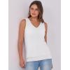 imageANRABESS Women Tank Tops Summer V Neck Sleeveless Casual Loose Fit Cute Cami Basic T Shirts Solid Tees 2025 Trendy OutfitsWhite