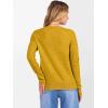 imageANRABESS Womens 100 Wool Sweaters Crewneck Long Sleeve Work Business Casual Basic Sweater Tops 2025 Fall OutfitsYellow
