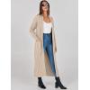 imageANRABESS Womens Long Cardigan Sweater 2025 Oversized Coat Long Sleeve Open Front Knit Maxi Outwear Fall Trendy Jacket ClothesLight Khaki