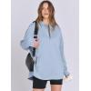 imageANRABESS Womens Oversized Hoodie Quarter Zip Sweatshirts 2025 Fall Winter Tunic Pullover Top Trendy Teen Girls Preppy ClothesSky Blue