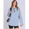 imageANRABESS Womens Oversized Hoodie Quarter Zip Sweatshirts 2025 Fall Winter Tunic Pullover Top Trendy Teen Girls Preppy ClothesSky Blue