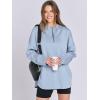 imageANRABESS Womens Oversized Hoodie Quarter Zip Sweatshirts 2025 Fall Winter Tunic Pullover Top Trendy Teen Girls Preppy ClothesSky Blue
