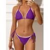 imageANRABESS Womens Triangle Bikini Sets Sexy Halter String Two Piece Swimsuits Tie Lace Trim Bathing Suit Trendy Beach SwimwearPurple