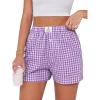 Purple White Plaid
