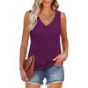 imageANRABESS Women Tank Tops Summer V Neck Sleeveless Casual Loose Fit Cute Cami Basic T Shirts Solid Tees 2025 Trendy OutfitsPurple
