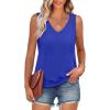 imageANRABESS Women Tank Tops Summer V Neck Sleeveless Casual Loose Fit Cute Cami Basic T Shirts Solid Tees 2025 Trendy OutfitsRoyal Blue
