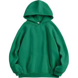 imageANRABESS Women Hoodies Oversized Fleece Long Sleeve Comfy Casual Basic Pullover Sweatshirts 2025 Fall Outfits Y2K ClothesMedium Green