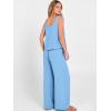 imageANRABESS 2 Piece Sets for Women Outfits Lounge Matching Casual Travel Wide Leg Pants Crop Top Summer Vacation Beach ClothesSky Blue