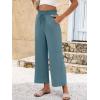 imageANRABESS Women 2025 Summer Casual Flowy Loose High Waist Boho Wide Leg Cropped Palazzo Lounge Beach Vacation Pants TrousersLake