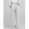 imageANRABESS Women Asymmetric High Waist Wide Straight Leg Sweatpants with Pockets 2024 Fall Trendy Sweat Jogger PantsLight Grey