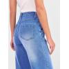 imageANRABESS Womens Jeans High Waist Straight Leg Stretchy Ankle Length Denim Pants with PocketsClassic Blue