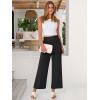 imageANRABESS Womens Wide Leg Palazzo Pants Summer Beach High Waisted Cropped Flowy Pants 2026 Work Casual Trousers with PocketsBlack