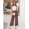 imageANRABESS Womens Wide Leg Palazzo Pants Summer Beach High Waisted Cropped Flowy Pants 2026 Work Casual Trousers with PocketsBrown