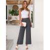 imageANRABESS Womens Wide Leg Palazzo Pants Summer Beach High Waisted Cropped Flowy Pants 2026 Work Casual Trousers with PocketsDark Gray