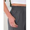 imageANRABESS Womens Wide Leg Palazzo Pants Summer Beach High Waisted Cropped Flowy Pants 2026 Work Casual Trousers with PocketsDark Gray