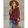 imageANRABESS Sweaters for Women Oversized Cable Knit Fall Long Sleeve Crewneck Casual Pullover Sweater Tops 2025 Winter OutfitsBright Burgundy