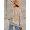 imageANRABESS Sweaters for Women Oversized Cable Knit Fall Long Sleeve Crewneck Casual Pullover Sweater Tops 2025 Winter OutfitsDark Apricot