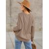 imageANRABESS Sweaters for Women Oversized Cable Knit Fall Long Sleeve Crewneck Casual Pullover Sweater Tops 2025 Winter OutfitsKhaki Brown