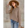 imageANRABESS Sweaters for Women Oversized Cable Knit Fall Long Sleeve Crewneck Casual Pullover Sweater Tops 2025 Winter OutfitsKhaki Brown