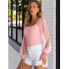 imageANRABESS Women Mesh Long Sleeve Shirts Dressy Casual Blouses Square Neck Ribbed Slim Tops Going Out Date Night Fall OutfitsPink