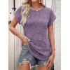 imageANRABESS Women Shirts Summer Sweaters Regular Fit Short Sleeve Tunic Tops 2025 Dressy Casual Business BlousesPurple