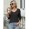 imageANRABESS Womens Long Sleeve Shirts Casual V Neck Basic Tee Tshirts Loose Fit Curved Hem Tunic Top 2025 Fall OutfitsBlack