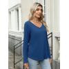 imageANRABESS Womens Long Sleeve Shirts Casual V Neck Basic Tee Tshirts Loose Fit Curved Hem Tunic Top 2025 Fall OutfitsDark Blue