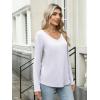 imageANRABESS Womens Long Sleeve Shirts Casual V Neck Basic Tee Tshirts Loose Fit Curved Hem Tunic Top 2025 Fall OutfitsWhite
