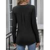 imageANRABESS Womens Long Sleeve Shirts V Neck Dressy Casual Blouse Lightweight Tunic Tops 2025 Fall Outfits Trendy ClothesBlack