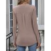 imageANRABESS Womens Long Sleeve Shirts V Neck Dressy Casual Blouse Lightweight Tunic Tops 2025 Fall Outfits Trendy ClothesLight Brown