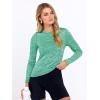 imageANRABESS Womens Long Sleeve Workout Quick Dry Fitted Yoga Gym Athletic ShirtsGreen