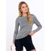 imageANRABESS Womens Long Sleeve Workout Quick Dry Fitted Yoga Gym Athletic ShirtsGrey