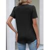 imageANRABESS Womens Short Sleeve Henley V Neck Shirts Dressy Casual 2026 Trendy Tops Business Button Up Blouses Cute Work ClothesBlack