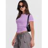 imageANRABESS Womens Short Sleeve Summer T Shirts Crew Neck Slim Fit Basic Tees 2025 Crop Tops Y2k Clothes OutfitsPurple