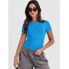 imageANRABESS Womens Short Sleeve Summer T Shirts Crew Neck Slim Fit Basic Tees 2025 Crop Tops Y2k Clothes OutfitsRoyal Blue