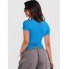 imageANRABESS Womens Short Sleeve Summer T Shirts Crew Neck Slim Fit Basic Tees 2025 Crop Tops Y2k Clothes OutfitsRoyal Blue