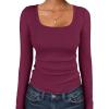 imageANRABESS Women Long Sleeve Thermal Top Scoop Neck Slim Fit Fleece Shirts Basic Tee Casual 2025 Fall Winter Warm UndershirtsWine Red
