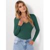 imageANRABESS Long Sleeve Shirts for Women V Neck Basic Tees Top Casual Going Out Tshirt Workout Outfits 2025 Fall Fashion ClothesDeep Green