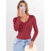 imageANRABESS Long Sleeve Shirts for Women V Neck Basic Tees Top Casual Going Out Tshirt Workout Outfits 2025 Fall Fashion ClothesRed
