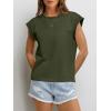 imageANRABESS Women Cap Sleeve Tops 2025 Trendy Summer Loose Fit Cute Basic T Shirts Business Dressy Casual Outfits ClothesArmy Green